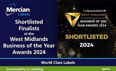 Mercian Labels shortlisted in the West Midlands Business of the Year Awards 2024